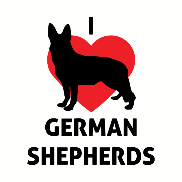 I Heart German Shepherds Dog by nikkidawn74