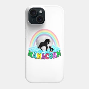 Unicorn. Mother Mamacorn and Baby Unicorn Phone Case