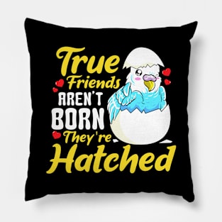 Cute True Friends Aren't Born, They're Hatched Pillow