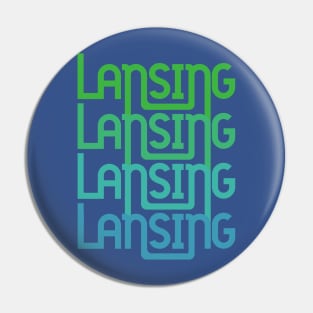 Lansing - Retro Repeating in Earth Pin