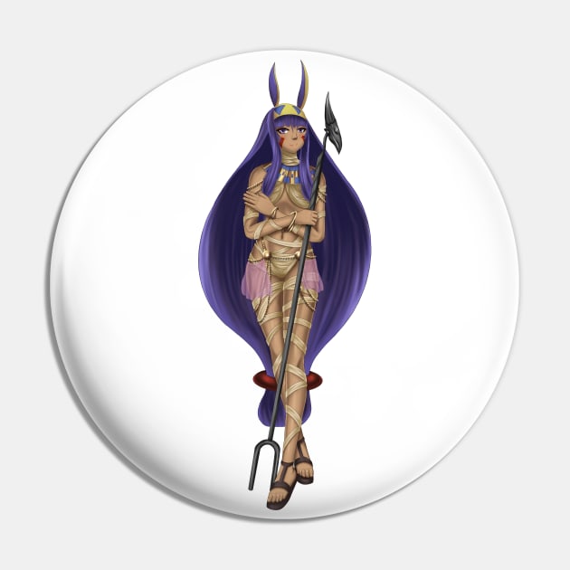 Nitocris Mummy Pin by Antonydraws