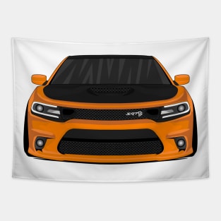 DODGE CHARGER ORANGE Tapestry