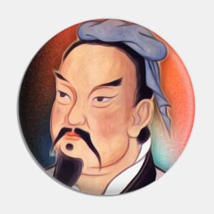 Sun Tzu Portrait | Sun Tzu Artwork Pin