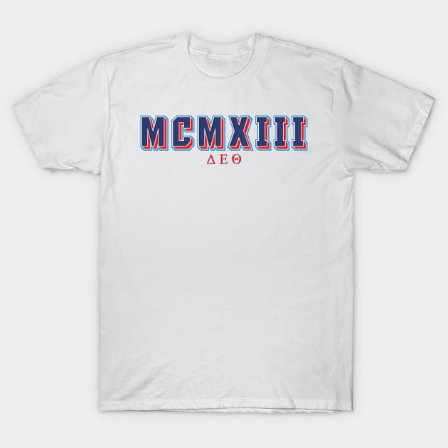 Delta 1913 Sigma Mcmxiii Theta Delta T-Shirt Delta 1913 Sigma Mcmxiii Theta Delta T-Shirt