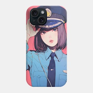 cool police girl Phone Case