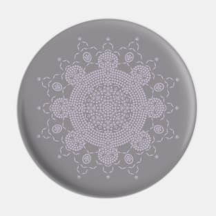 Dot Art meets Mandala Pin