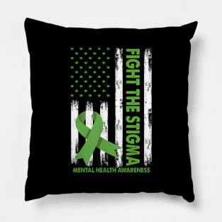 Green Ribbon Pillow