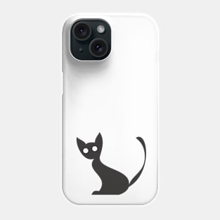 the black cat Phone Case