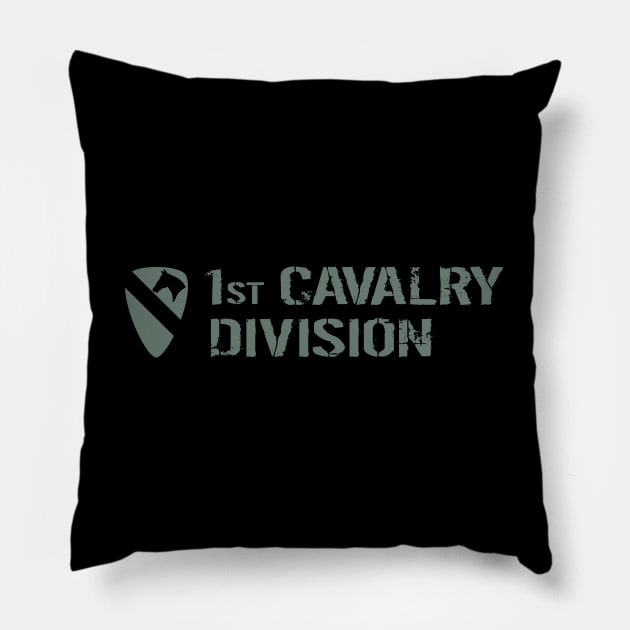 1st Cavalry Division Pillow by Jared S Davies