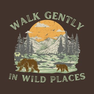 Lispe Walk Gently in Wild Places Outdoors Forest T-Shirt