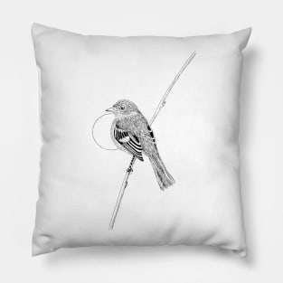 Minimal bird illustration Pillow