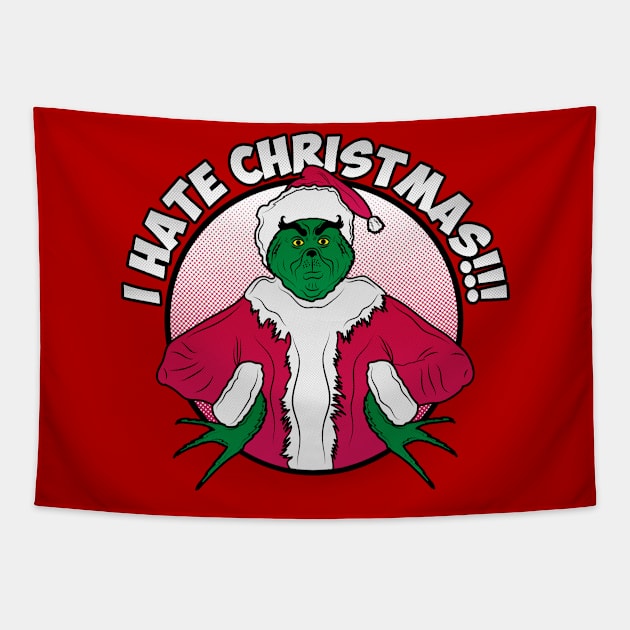 I hate Christmas! Tapestry by carloj1956