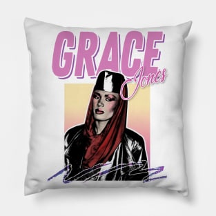 Grace Jones #2 /// 80s Styled Aesthetic Tribute Art Pillow