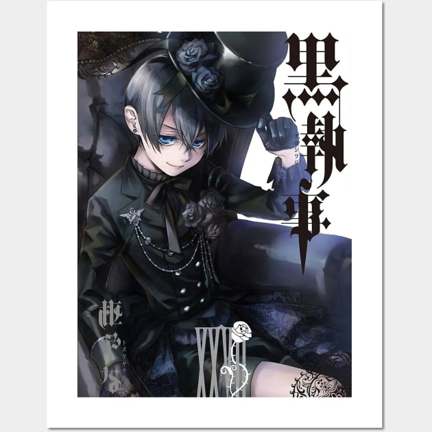 Ciel Phantomhive Kuroshitsuji Black Butler Anime Manga Poster for