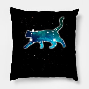 Gemini Zodiac Sign Astrology Constellation Cat Lover Pet T-Shirt Pillow