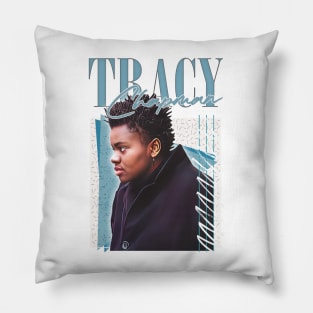 Tracy Chapman / Retro 80s Style Fan Design Pillow