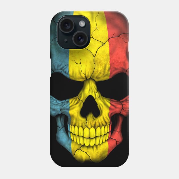 Romanian Flag Skull Phone Case by jeffbartels