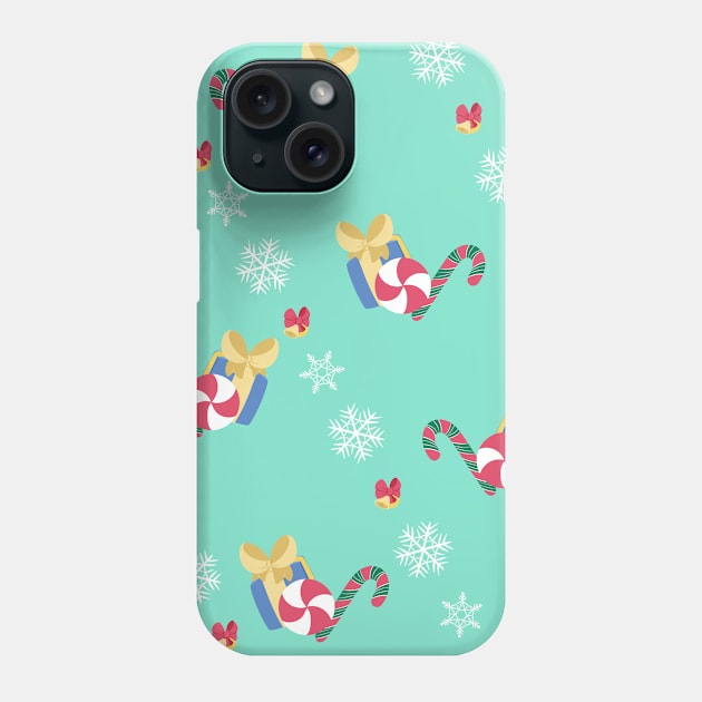 Christmas Spirit (Green) Phone Case by MelodyMute