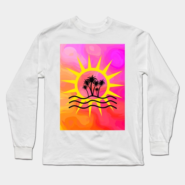 Fun in The Tropical Sun Long Sleeve T-Shirt