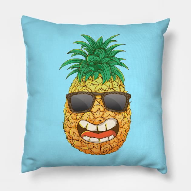 Cool pineapple Pillow by Harsimran_sain