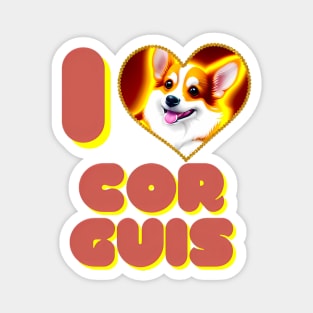 I love Corgis Magnet