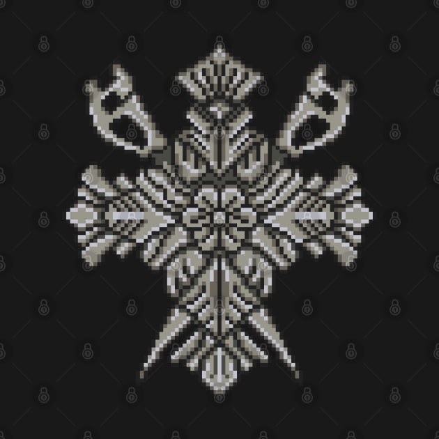 Resident Evil Lady D Crest Pixel Art by AlleenasPixels