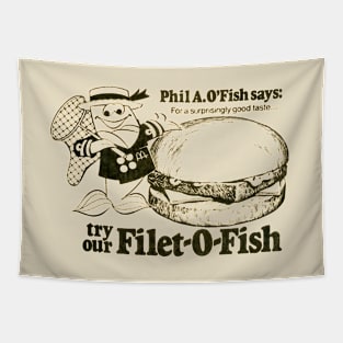 Retro Fish Filet Tapestry