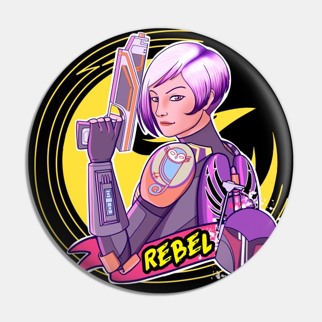 Rebel artist Pin by quietduna