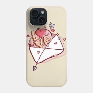 Valentine love letters Phone Case