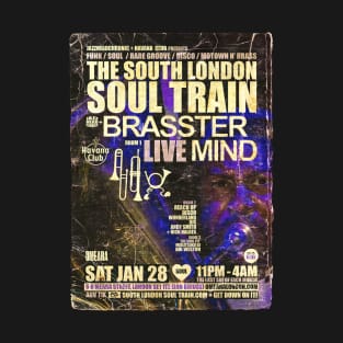 POSTER TOUR - SOUL TRAIN THE SOUTH LONDON 124 T-Shirt