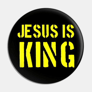 Jesus Is King - Christian Faith Pin