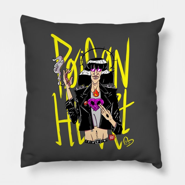 Poison Heart Pillow by Vallegrito