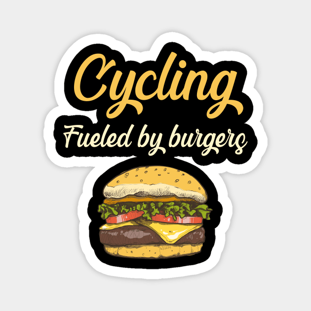 Cycling Fueled By Beers - Cyclist Cyclists Bicycling Bike Biker Tired Bicycle Mountainbike Cycle Bikes Cycologist MTB Cycopath Pedal Spin MTB Ciclismo Roadbike Bicycles Magnet by blakelan128