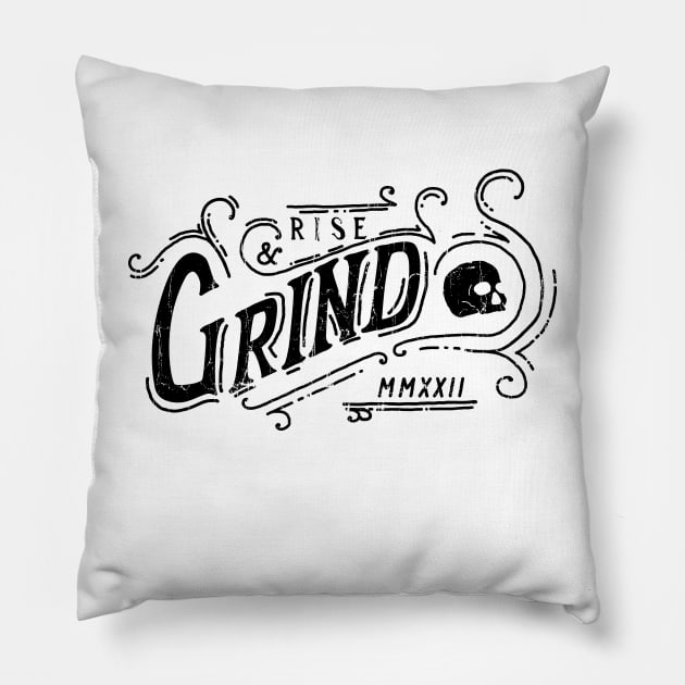 Grind Pillow by Alt.Ink LLC