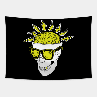 Radical 80s Skull Retro Tapestry