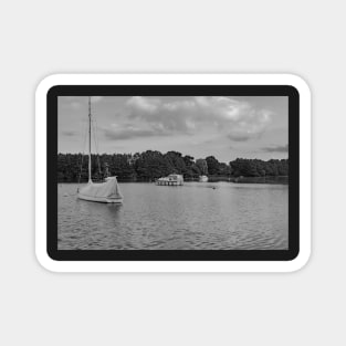 A view over Wroxham Broad in the Norfolk Broads National Park Magnet