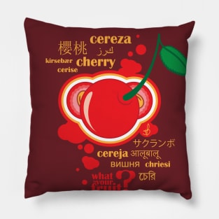 FruitHeads Cherry Pillow