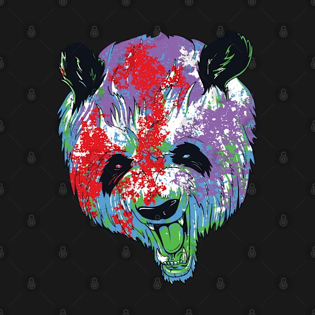 Colorful Panda by CoffeeandTeas