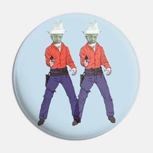 Einstein Cowboy Pin