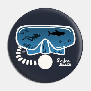 Scuba diving Mask cut-out Pin