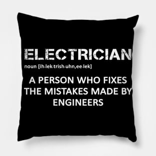 Electrician definition Pillow