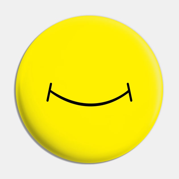 Smiley face mask Pin by PaletteDesigns