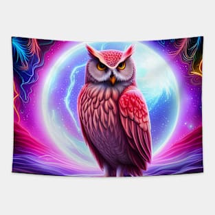 Neol Owl in Fairy Forest Tapestry