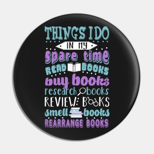 Book Addict Pin