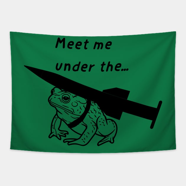 Meet me under the missletoad Tapestry by TurnerTees