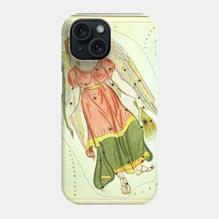 Virgo the Virgin, from Urania's Mirror, Vintage Signs of the Zodiac Phone Case