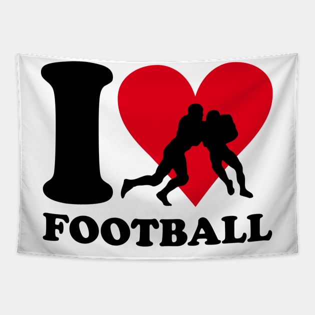 Love Football Tapestry by nektarinchen