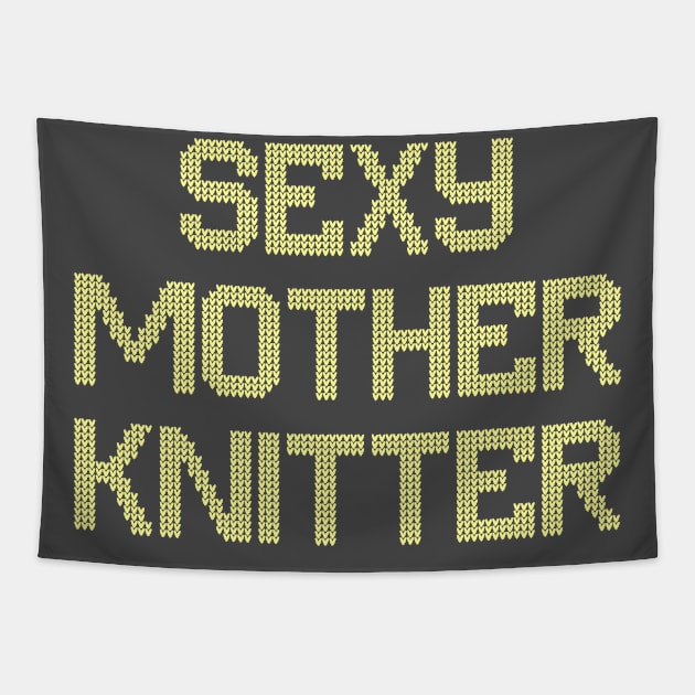 Sexy Mother Knitter Tapestry by TeeLabs