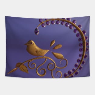 Fantasy bird motif Tapestry