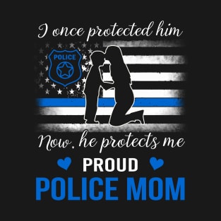 Proud Police Mom T-Shirt